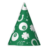 Viel Glück Horseshoe Kleeblatt Partyhütchen (Links)