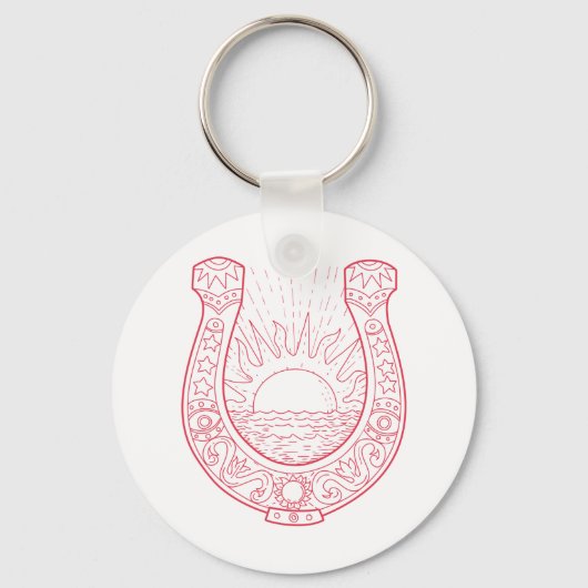 Viel Glück Horseshoe Schlüsselanhänger (Rückseite)