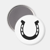 viel Glück Hufeisen Magnet (Vorderseite/Rückseite)