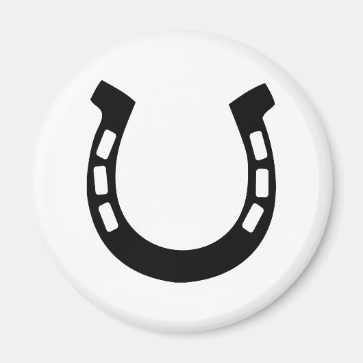 viel Glück Hufeisen Magnet (Vorne)