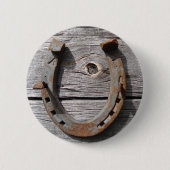 Viel Glück-HufeisenAbzeichen-Namen-Umbau Button (Vorderseite)