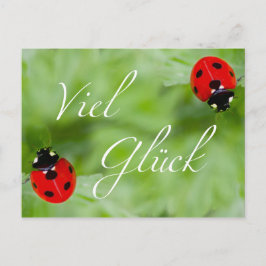 Viel Glück im Doppelpack! Postkarte