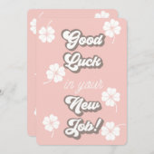 Viel Glück in Ihrem neuen Job, Neuer Job, Werbeakt Einladung (Vorne/Hinten)