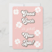 Viel Glück in Ihrem neuen Job, Neuer Job, Werbeakt Einladung (Vorderseite)