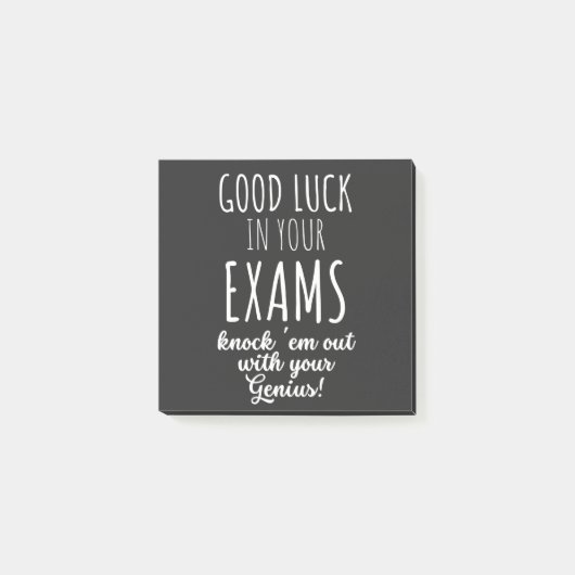 viel Glück in Ihren Prüfungen Post-it Klebezettel (Vorderseite)