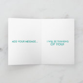 VIEL GLÜCK IN IHREN PRÜFUNGEN WERDE ICH AN SIE DEN KARTE (Innenseite)