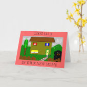 , VIEL GLÜCK, IN IHRER NEUEN ZUHAUSE KARTE (Gelbe Blume)