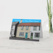 Viel Glück in New Zuhause Hütte Karte (Vorderseite)