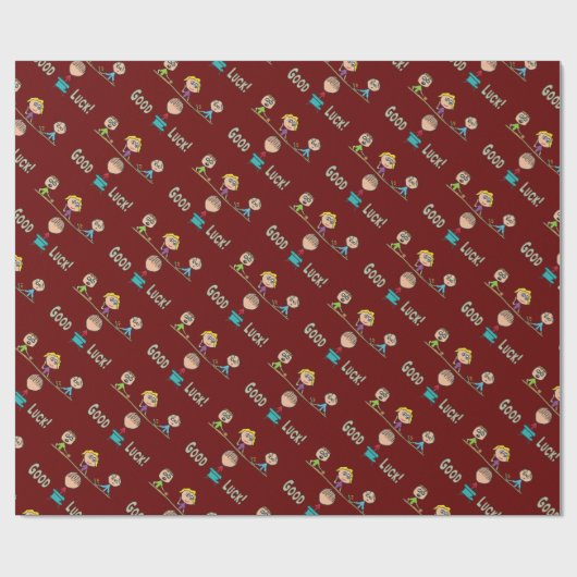 Viel Glück-Interview Geschenkpapier (Flach)