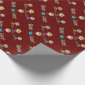 Viel Glück-Interview Geschenkpapier (Ecke)