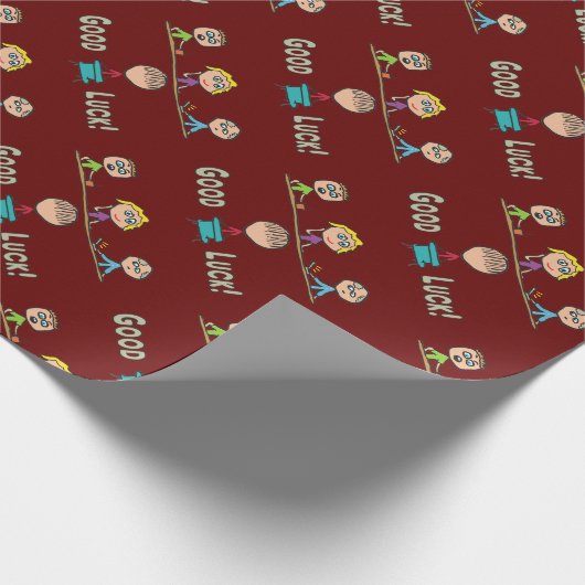 Viel Glück-Interview Geschenkpapier (Ecke)