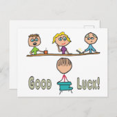 Viel Glück-Interview Postkarte (Vorne/Hinten)