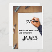 Viel Glück Job Interview Coole Karte (Vorne/Hinten)