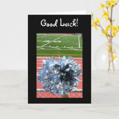 Viel Glück jubeln pom pom Grußkarte Karte (Gelbe Blume)