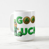 Viel Glück Kaffeetasse (Vorderseite Links)