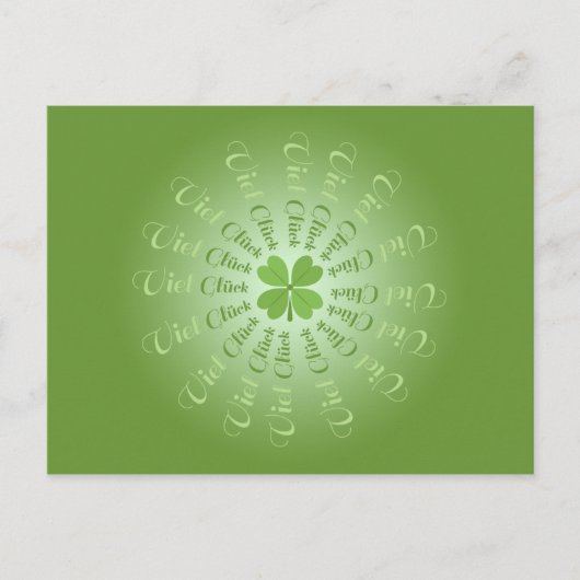 Viel Glück kann man immer! Postkarte (Vorderseite)