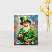 Viel Glück! Karte (Gelbe Blume)