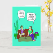 Viel Glück-Karte für Marathoner - Karte (Gelbe Blume)