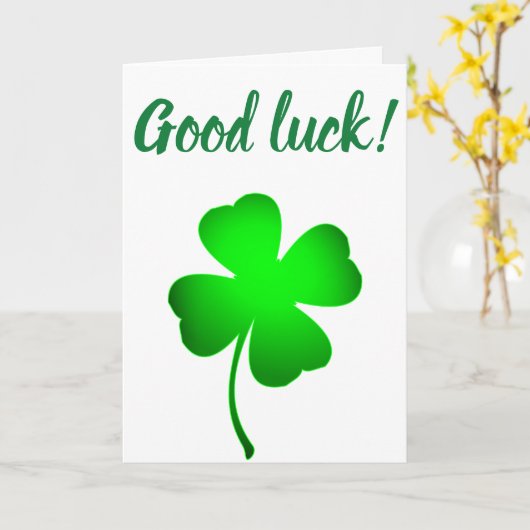 Viel Glück-Karte Karte (Gelbe Blume)