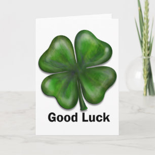 Viel Glück-Klee Karte