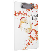 Viel Glück Koi Fisch mit Sakura | Elegant Japanisc Klemmbrett (Rechts)