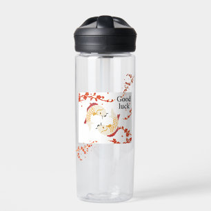 Viel Glück Koi Fisch mit Sakura   Elegant Japanisc Trinkflasche