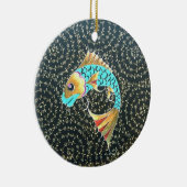 Viel Glück Koi Fisch-Symbol des Vermögens Keramikornament (Rechts)