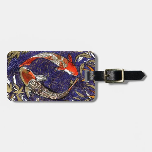 viel Glück koi Gepäckanhänger (Vorderseite horizontal)