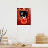 Viel Glück Kokeshi Doll Poster (Küche)