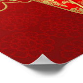 Viel Glück Kokeshi Doll Poster (Ecke)