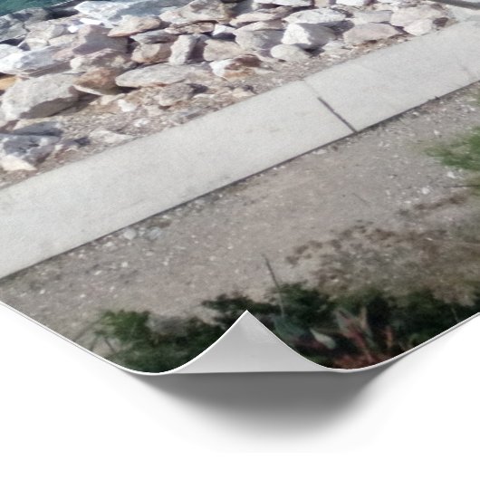 Viel Glück kommt durch Kuffeln von Zitat-Poster Poster (Ecke)