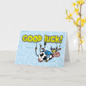 viel Glück Kuh - Skydiv Karte (Gelbe Blume)