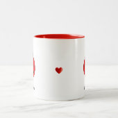 Viel Glück Ladybug Zweifarbige Tasse (Mittel)