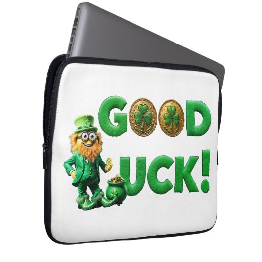 Viel Glück Laptopschutzhülle (Vorne Rechts)