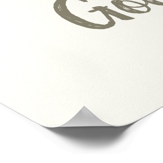 Viel Glück Lucky Charm Vierblatt Kleeblatt Poster (Ecke)