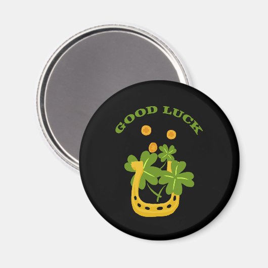 Viel Glück Magnet (Vorderseite/Rückseite)