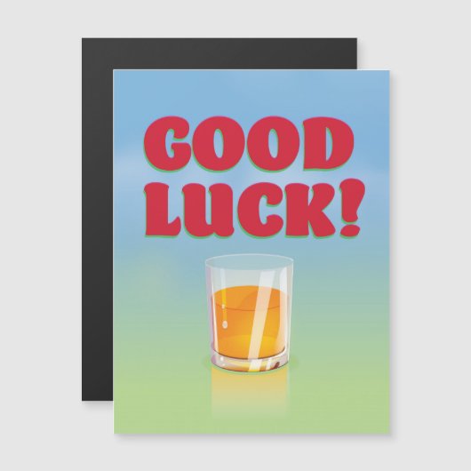 Viel Glück! Magnetkarte (Vorne/Hinten)