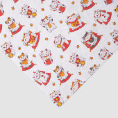 Viel Glück Maneki Neko Cats Seidenpapier (Ausschnitt)