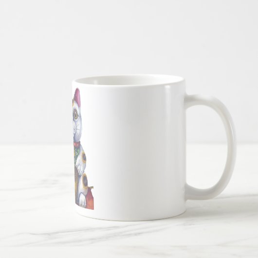 Viel Glück Maneki Neko Kaffeetasse (Rechts)