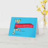 Viel Glück Marathon Lady Karte (Gelbe Blume)