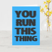 Viel Glück Marathon Runner Karte (Gelbe Blume)