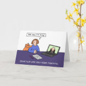 Viel Glück mit dem Video-Interview Karte (Gelbe Blume)