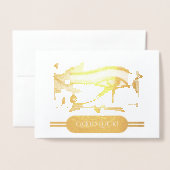 Viel Glück mit Horus-viel Glück-Charme Folienkarte (Vorderseite mit Umschlag)