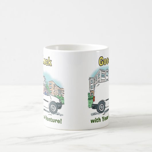 Viel Glück mit Ihrem neuen Unternehmen Kaffeetasse (Mittel)