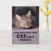 Viel Glück mit Ihrer CATaract-Operation Karte (Gelbe Blume)
