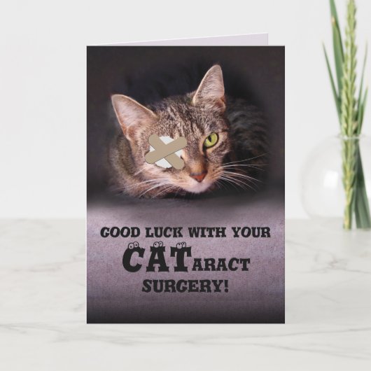 Viel Glück mit Ihrer CATaract-Operation Karte (Vorderseite)