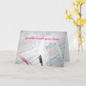 Viel Glück mit Ihrer Prüfung Karte (Gelbe Blume)