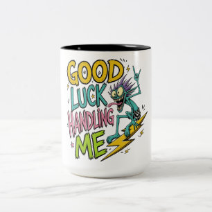 Viel Glück mit mir – Seltsames lächelndes Wesen Su Zweifarbige Tasse