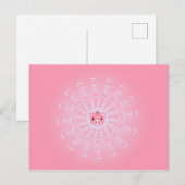 Viel Glück mit süßem Schweinchen Postkarte (Vorne/Hinten)