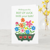 Viel Glück mit Testkarte - Blume Power Karte (Gelbe Blume)